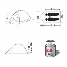 Намет KingCamp Hiker 2